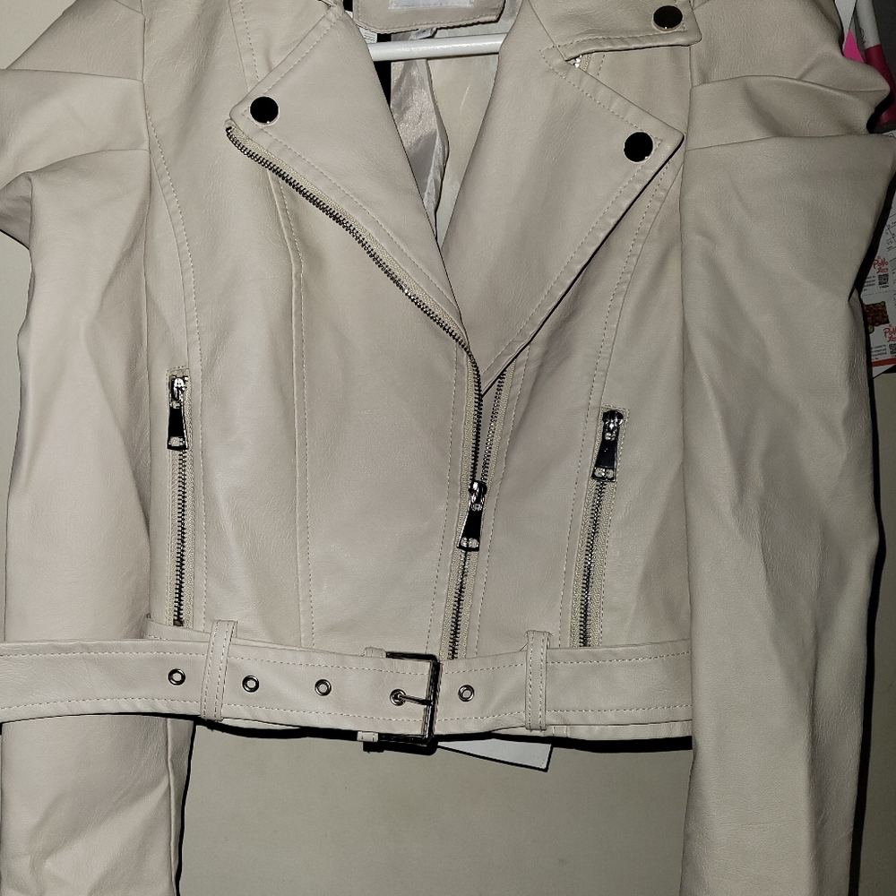 Faux leather jacket